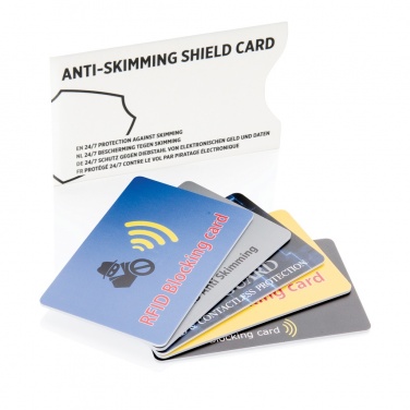 Logo trade corporate gifts picture of: Anti-skimming RFID shield card with active jamming chip