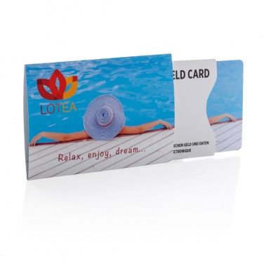 Logo trade corporate gifts picture of: Anti-skimming RFID shield card with active jamming chip