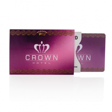 Logotrade promotional gift image of: Anti-skimming RFID shield card with active jamming chip