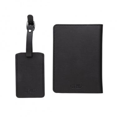 Logo trade promotional gifts picture of: Swiss Peak GRS recycled PU travel gift set