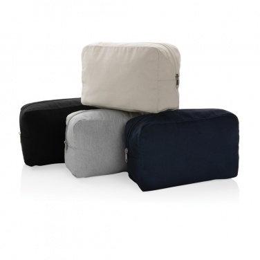 Logo trade promotional merchandise image of: Impact Aware™ 285 gsm rcanvas toiletry bag undyed