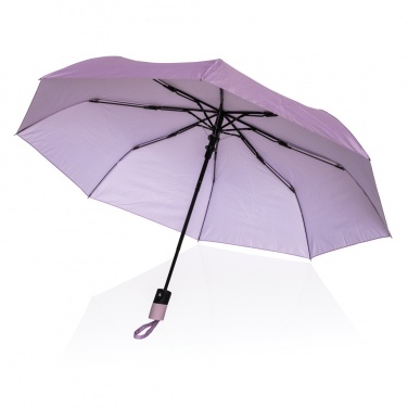 Logo trade promotional gifts image of: 21" Impact AWARE™ 190T mini auto open umbrella