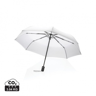 Logo trade business gifts image of: 21" Impact AWARE™ RPET 190T auto open/close umbrella