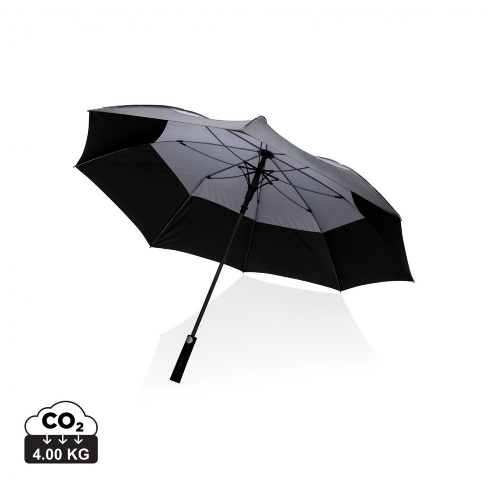 Logo trade promotional merchandise photo of: 27" Impact AWARE™ RPET 190T auto open stormproof umbrella