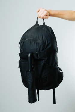 Logotrade corporate gift picture of: Yara 21" AWARE™ RPET solid colour umbrella with carabiner