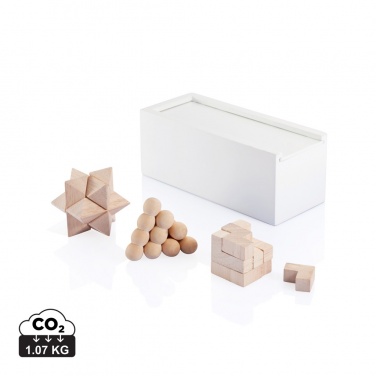 Logo trade promotional gift photo of: 3 pcs brain teaser set