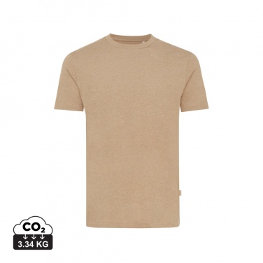 Logo trade promotional products image of: Iqoniq Manuel recycled cotton t-shirt undyed