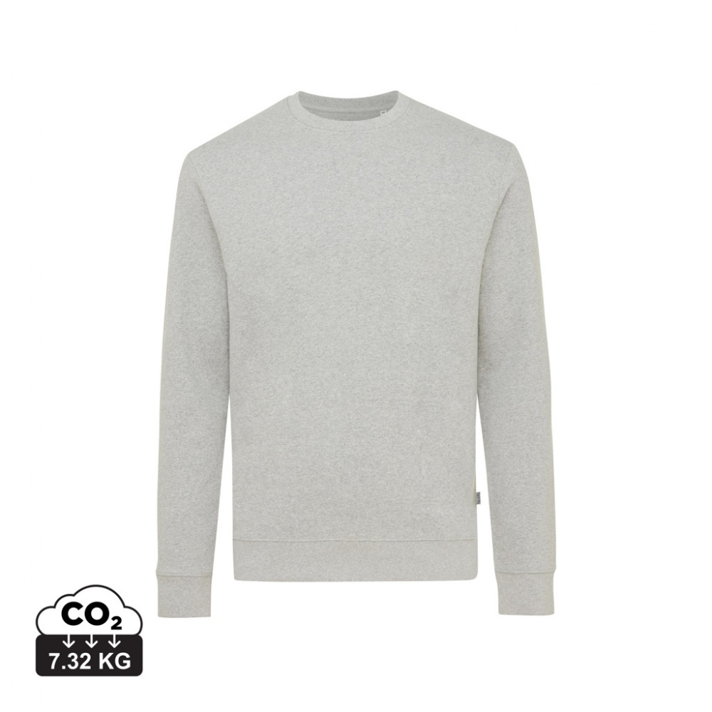 Logotrade corporate gift image of: Iqoniq Denali recycled cotton crew neck undyed