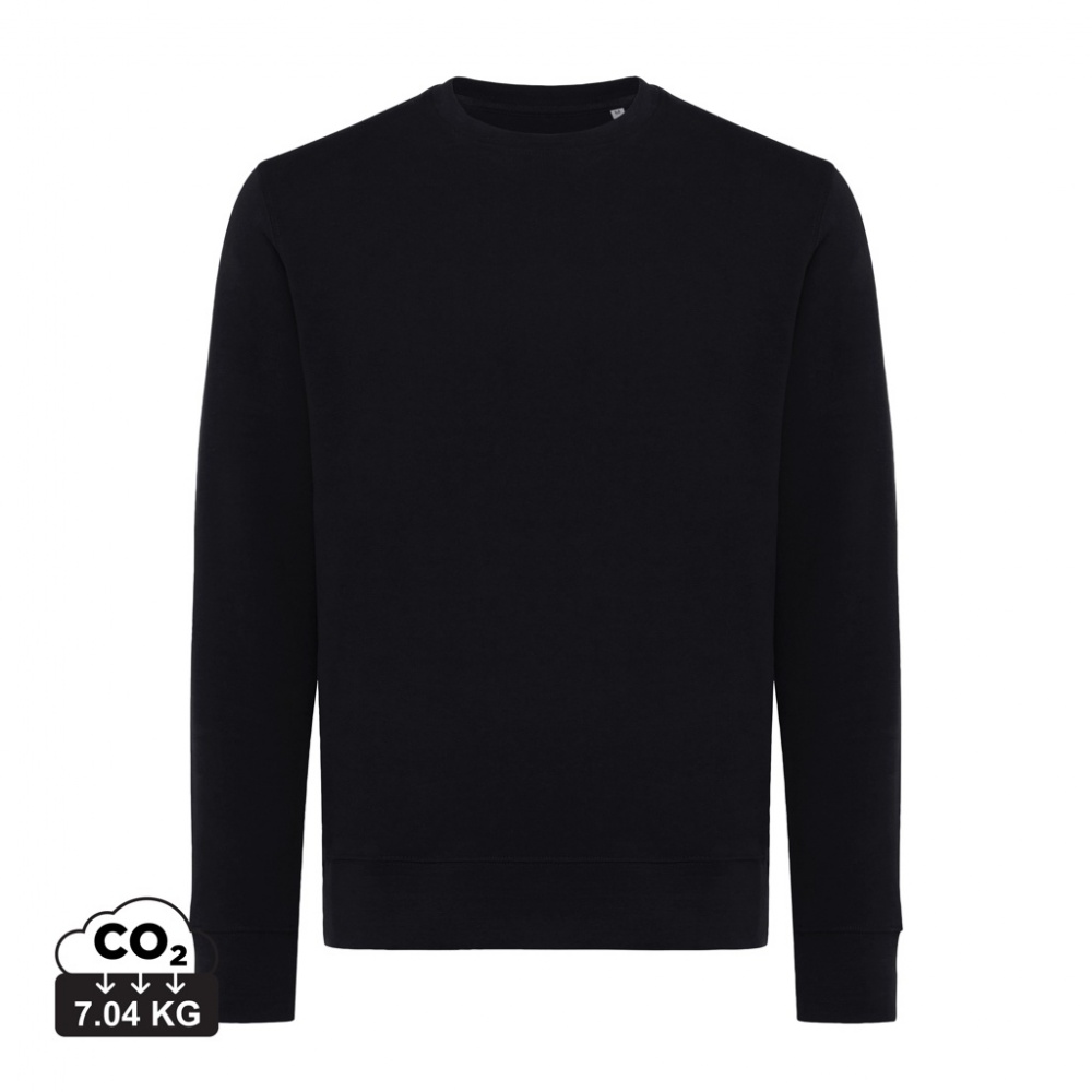 Logo trade corporate gift photo of: Iqoniq Etosha lightweight recycled cotton crew neck