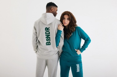 Logo trade promotional giveaways picture of: Iqoniq Torres recycled cotton hoodie undyed