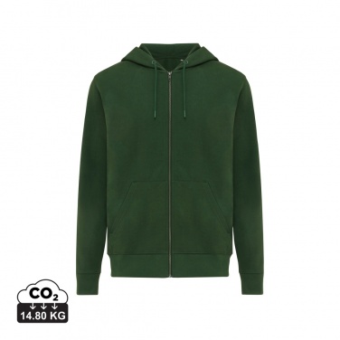 Logo trade business gift photo of: Iqoniq Abisko recycled cotton zip through hoodie
