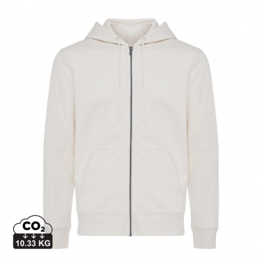 Logo trade promotional gift photo of: Iqoniq Abisko recycled cotton zip through hoodie