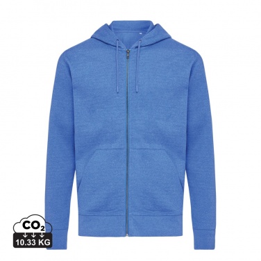 Logotrade business gifts photo of: Iqoniq Abisko recycled cotton zip through hoodie