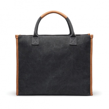Logo trade business gifts image of: VINGA Bosler RCS recycled canvas office tote