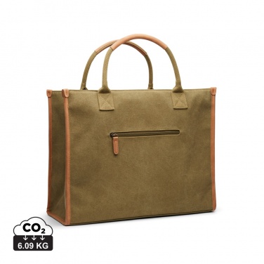 Logotrade promotional item picture of: VINGA Bosler RCS recycled canvas office tote