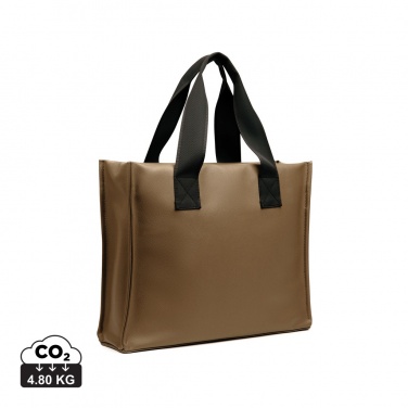 Logo trade promotional giveaway photo of: VINGA Bermond RCS recycled PU tote bag