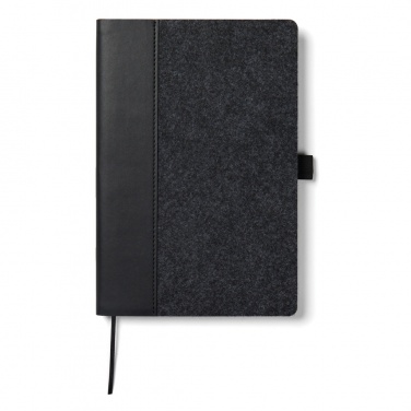 Logotrade promotional gift picture of: VINGA Albon GRS recycled felt notebook