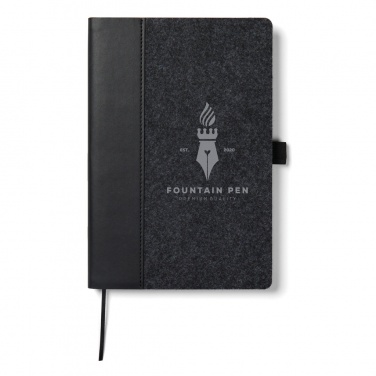 Logotrade advertising products photo of: VINGA Albon GRS recycled felt notebook