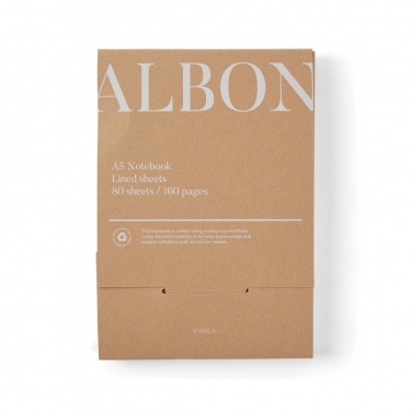 Logotrade business gifts photo of: VINGA Albon GRS recycled felt notebook