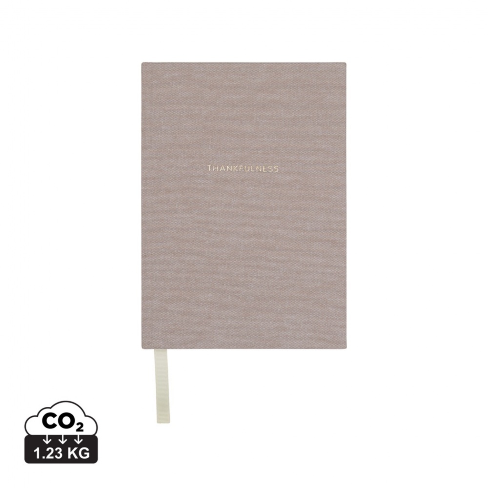 Logo trade advertising products image of: VINGA Thankfulness GRS recycled paper journal