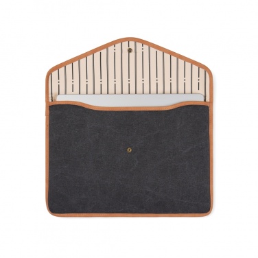 Logo trade promotional giveaways picture of: VINGA Bosler GRS recycled canvas 14" laptop sleeve