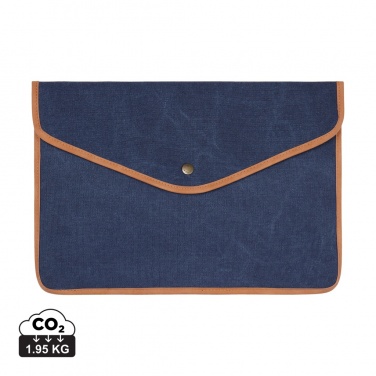 Logo trade advertising products picture of: VINGA Bosler GRS recycled canvas 16" laptop sleeve
