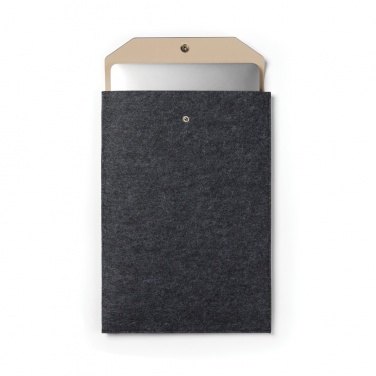 Logo trade promotional gifts picture of: VINGA Albon GRS recycled felt 15" laptop sleeve