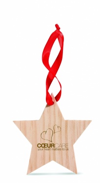 Logotrade promotional gift picture of: Star shaped hanger