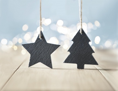 Logotrade promotional giveaways photo of: Slate xmas hanger star