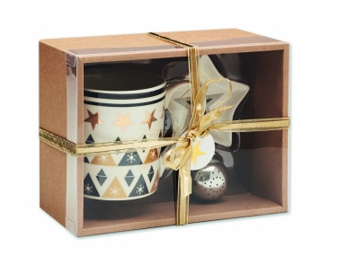 Logo trade promotional giveaways image of: Mug mini plate filter in box