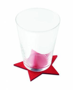 Logotrade promotional item picture of: RPET 4 felt coaster set