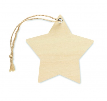 Logo trade advertising products image of: Christmas ornament star