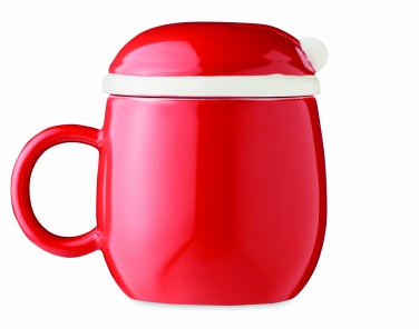 Logo trade promotional items picture of: Ceramic mug with lid 370 ml