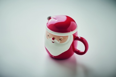Logo trade advertising product photo of: Ceramic mug with lid 370 ml