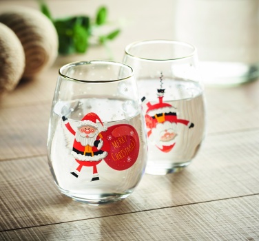 Logotrade promotional products photo of: Set of 2 Christmas glasses