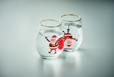 Logotrade promotional gift picture of: Set of 2 Christmas glasses