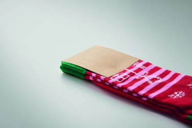 Logotrade promotional gift picture of: Pair of Christmas socks M