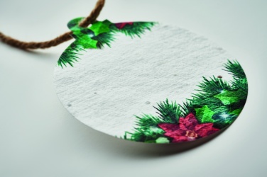 Logo trade promotional gifts image of: Seed paper Xmas ornament