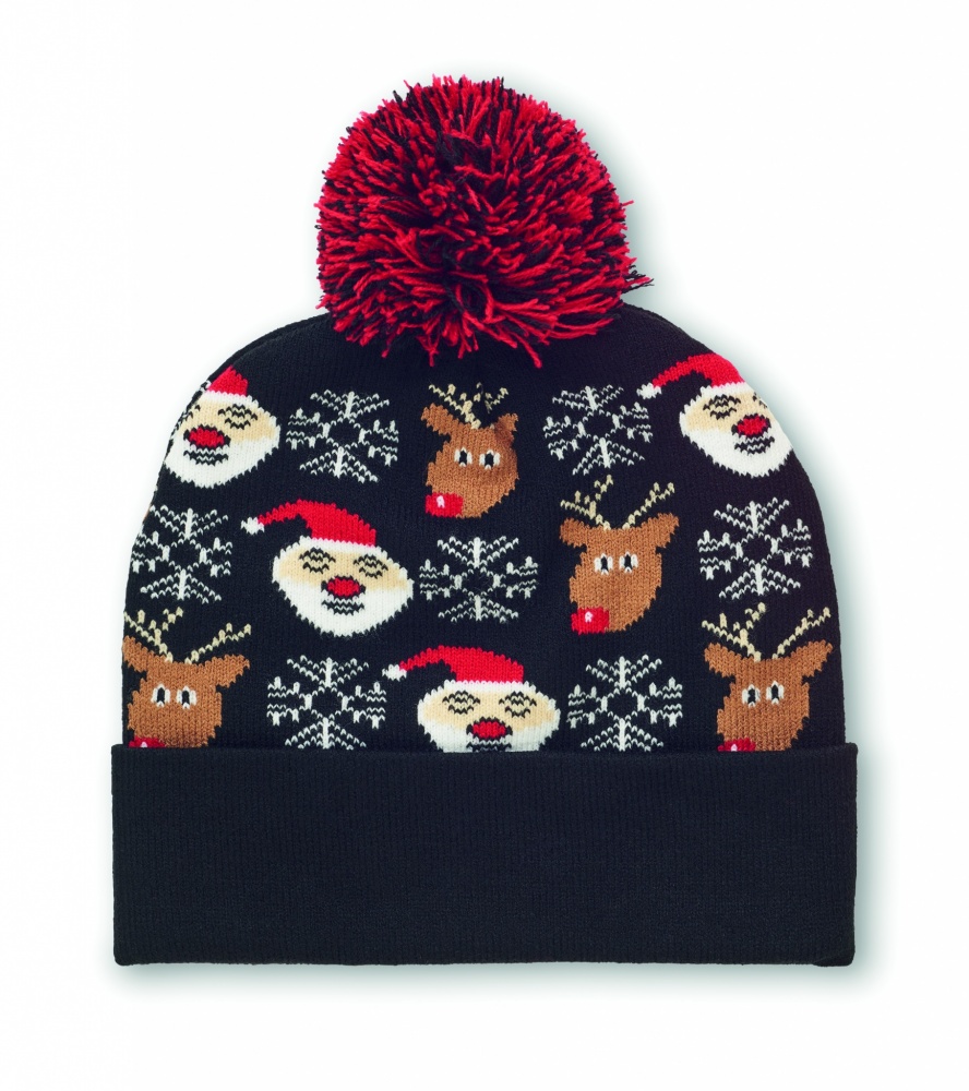 Logo trade advertising product photo of: Christmas knitted beanie