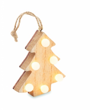 Logotrade promotional products photo of: Wooden weed tree with lights