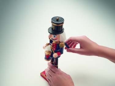 Logo trade corporate gifts image of: Nutcracker character in wood