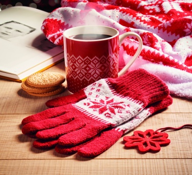 Logotrade promotional items photo of: Winter gift mug and gloves set