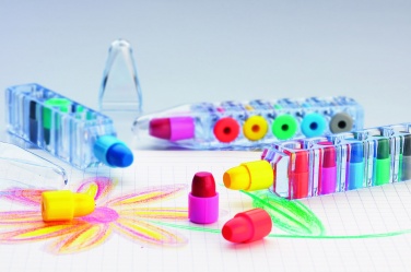 Logotrade promotional giveaway image of: Set of 6 wax crayons