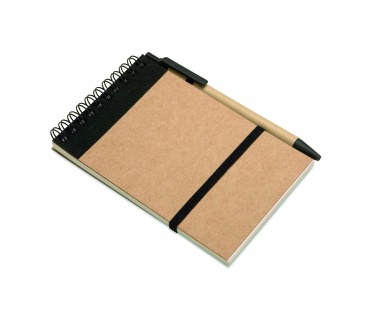 Logotrade corporate gift picture of: A6 recycled notepad with pen