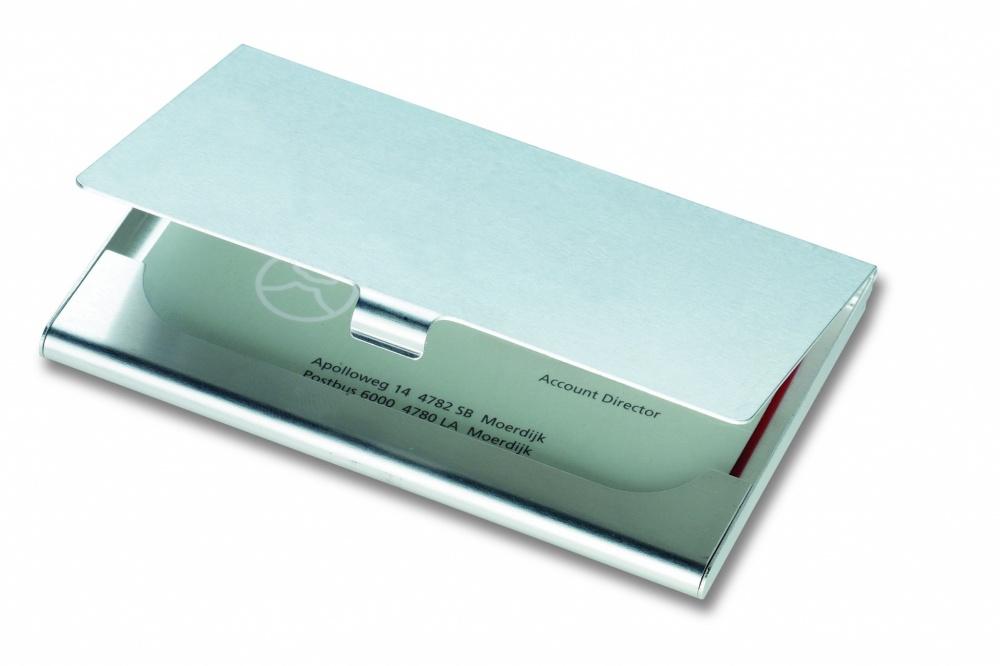 Logotrade promotional product image of: Aluminium business card holder