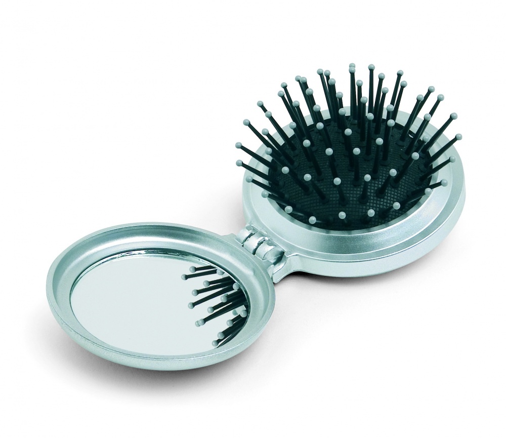 Logo trade promotional items image of: Foldable brush/mirror
