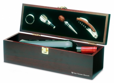 Logo trade promotional gifts image of: Wine set in wine box