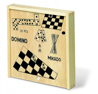 Logotrade promotional gifts photo of: 4 games in wooden box