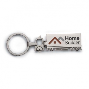 Logo trade promotional product photo of: Truck metal key ring Oulu