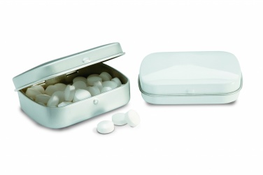 Logotrade promotional giveaway picture of: Easy tin silver w/mints